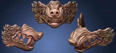 3D model Wolf Mask (STL)